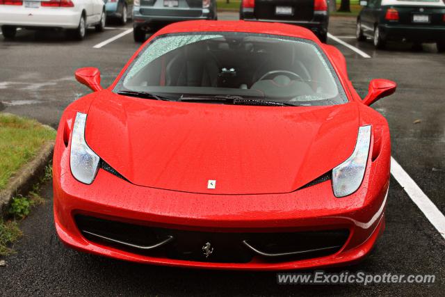 Ferrari 458 Italia spotted in Saratoga Springs, New York