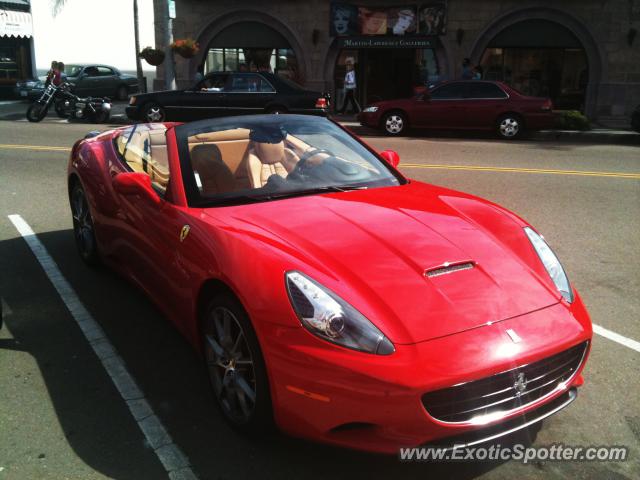 Ferrari California spotted in La Jolla, California