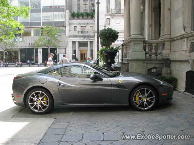 Ferrari California spotted in Montreal, Quebec, Canada