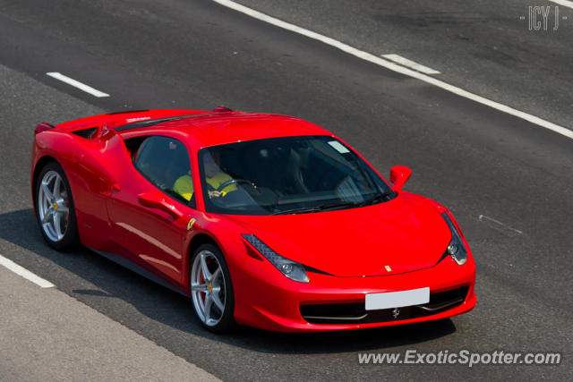 Ferrari 458 Italia spotted in Hong Kong, China