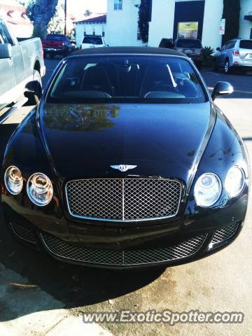 Bentley Continental spotted in La Jolla, California