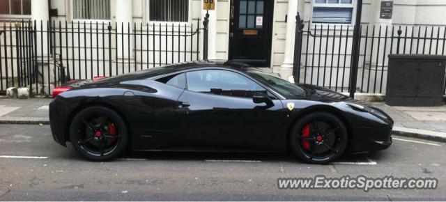 Ferrari 458 Italia spotted in London, United Kingdom