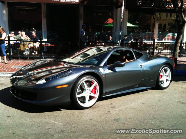 Ferrari 458 Italia spotted in Downtown San Diego, California