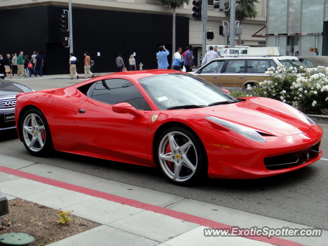 Ferrari 458 Italia spotted in Beverly Hills, California