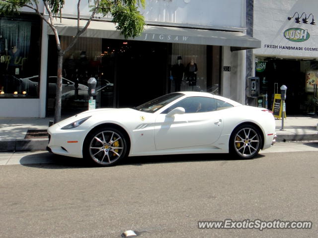 Ferrari California spotted in Beverly Hills, California