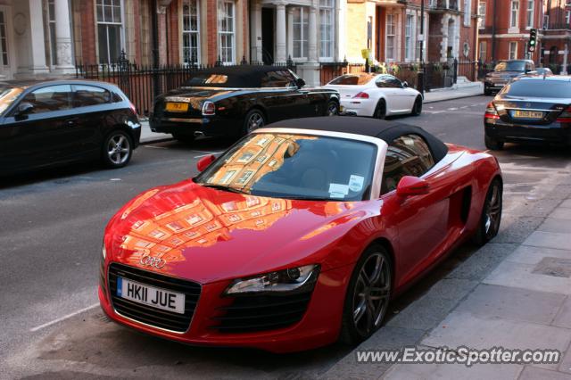 Audi R8 spotted in London, United Kingdom