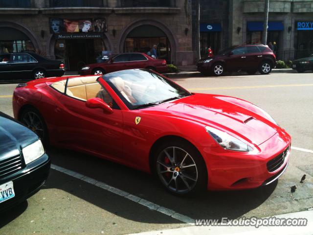 Ferrari California spotted in La Jolla, California