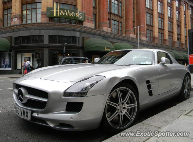 Mercedes SLS AMG spotted in London, United Kingdom