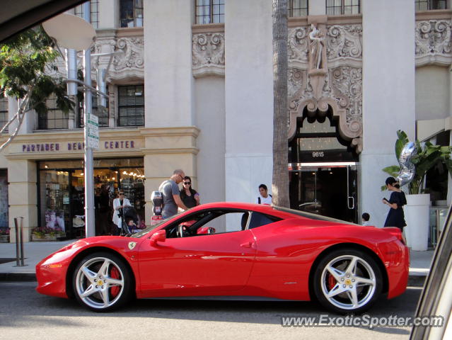 Ferrari 458 Italia spotted in Beverly Hills, California