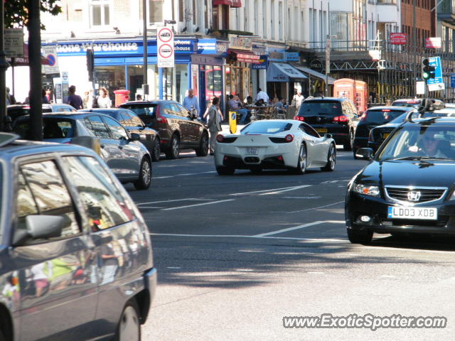 Ferrari 458 Italia spotted in London, United Kingdom