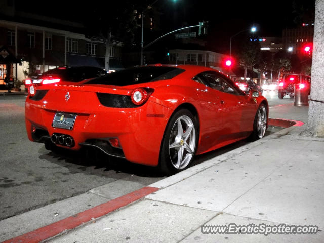 Ferrari 458 Italia spotted in Beverly Hills, California