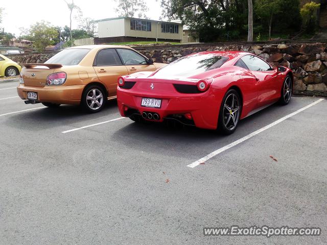 Ferrari 458 Italia spotted in Brisbane, Australia