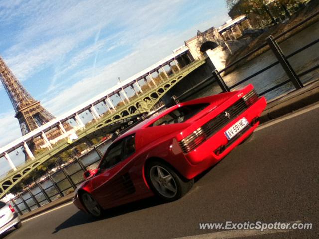 Ferrari Testarossa spotted in Paris, France