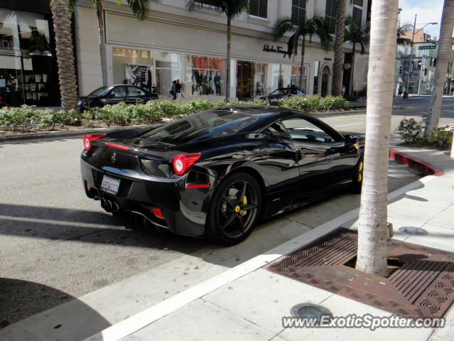 Ferrari 458 Italia spotted in Beverly Hills, California