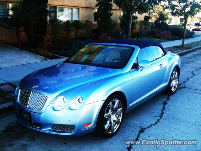 Bentley Continental spotted in La Jolla, California