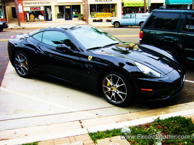 Ferrari California spotted in La Jolla, California