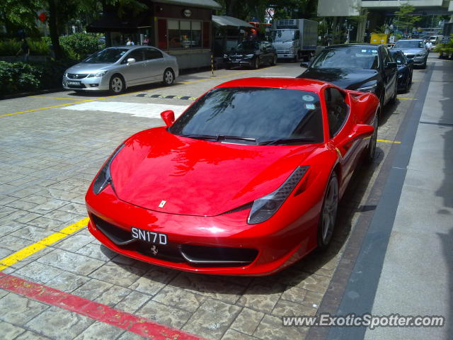 Ferrari 458 Italia spotted in Singapore, Singapore