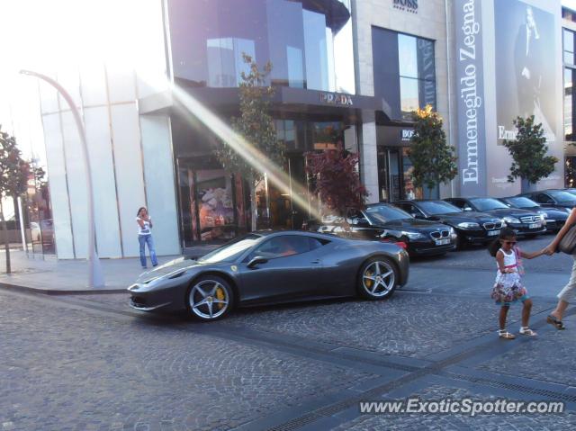 Ferrari 458 Italia spotted in Istanbul, Turkey