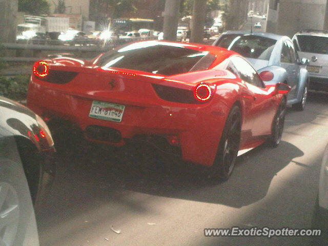 Ferrari 458 Italia spotted in Mexico City, Mexico