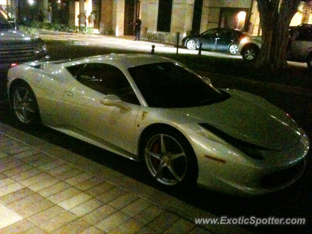 Ferrari 458 Italia spotted in Miami, Florida