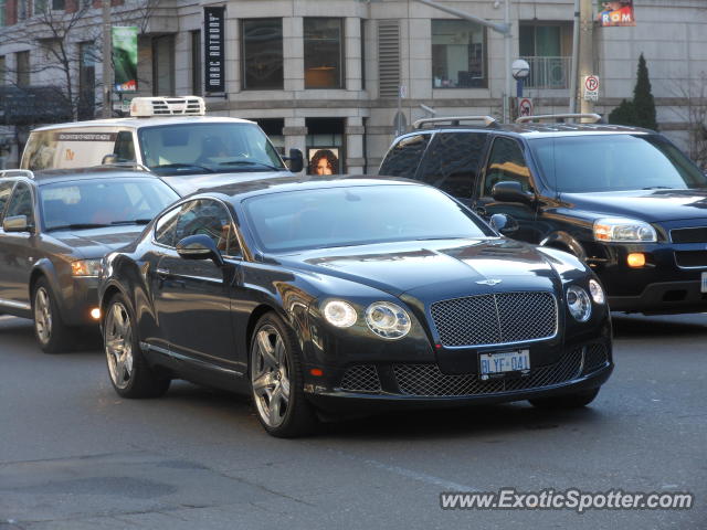 Bentley Continental spotted in Toronto, Canada