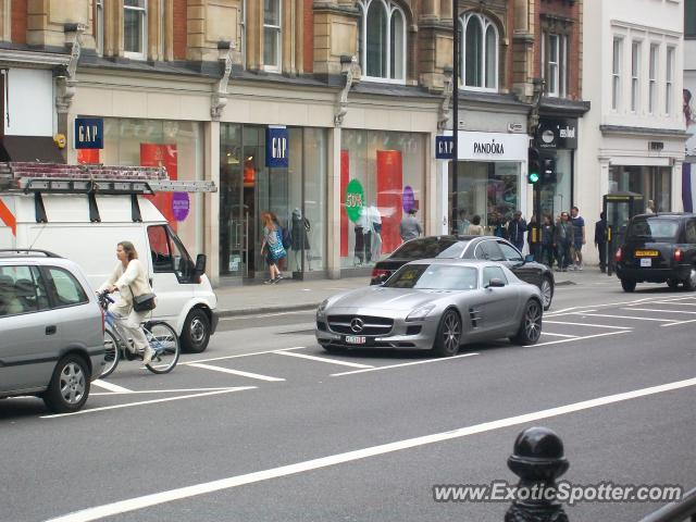 Mercedes SLS AMG spotted in London, United Kingdom