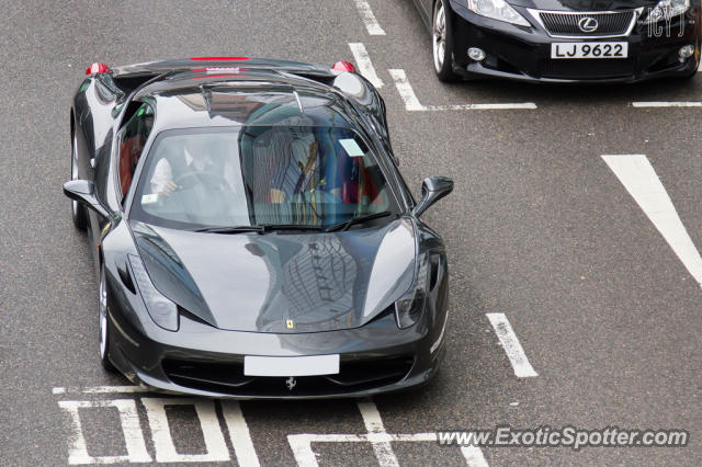 Ferrari 458 Italia spotted in Hong Kong, China