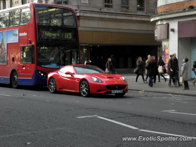 Ferrari California spotted in London, United Kingdom