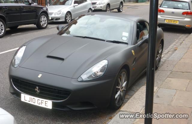 Ferrari California spotted in London, United Kingdom