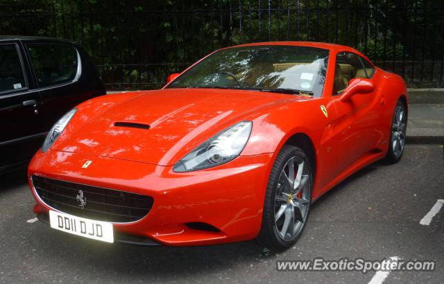 Ferrari California spotted in London, United Kingdom