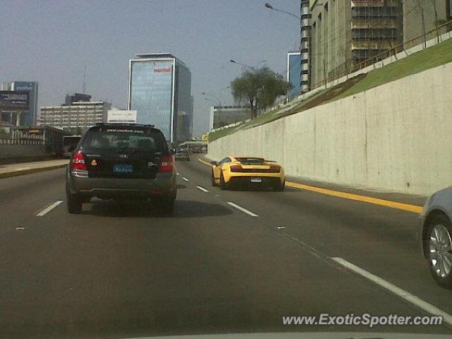 Lamborghini Gallardo spotted in Lima, Peru