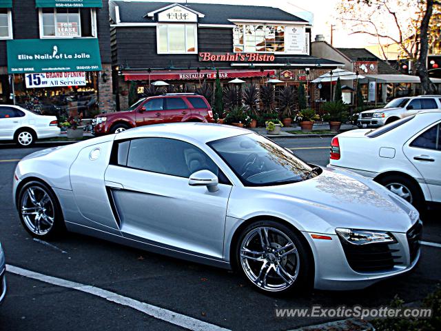 Audi R8 spotted in La Jolla, California