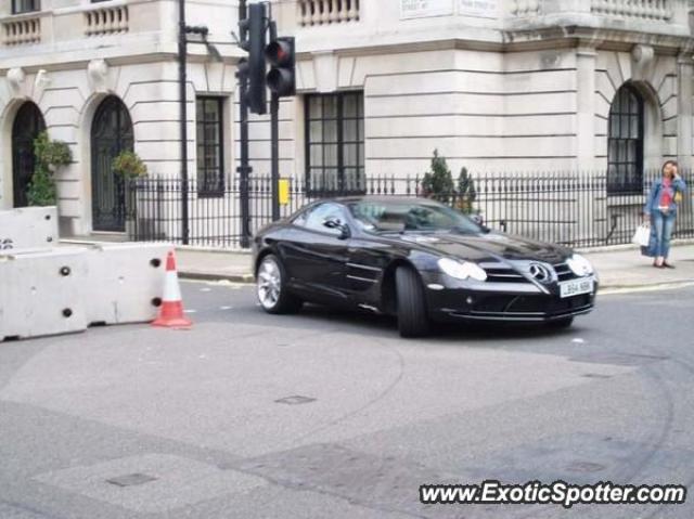 Mercedes SLR spotted in London, United Kingdom