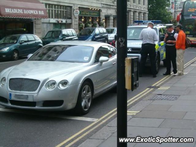 Bentley Continental spotted in London, United Kingdom