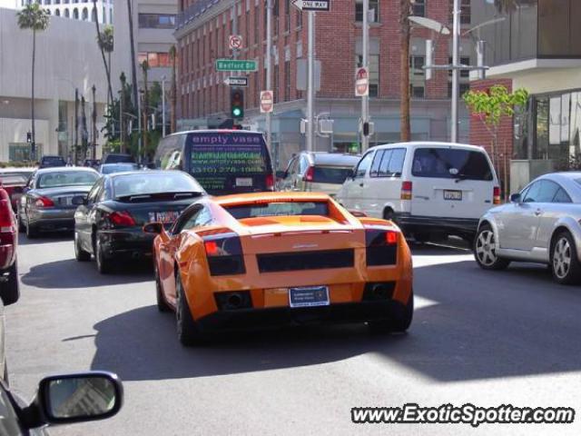 Lamborghini Gallardo spotted in Beverly Hills, California