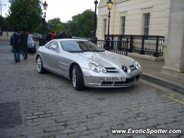 Mercedes SLR spotted in London, United Kingdom