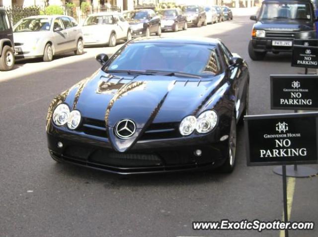 Mercedes SLR spotted in London, United Kingdom