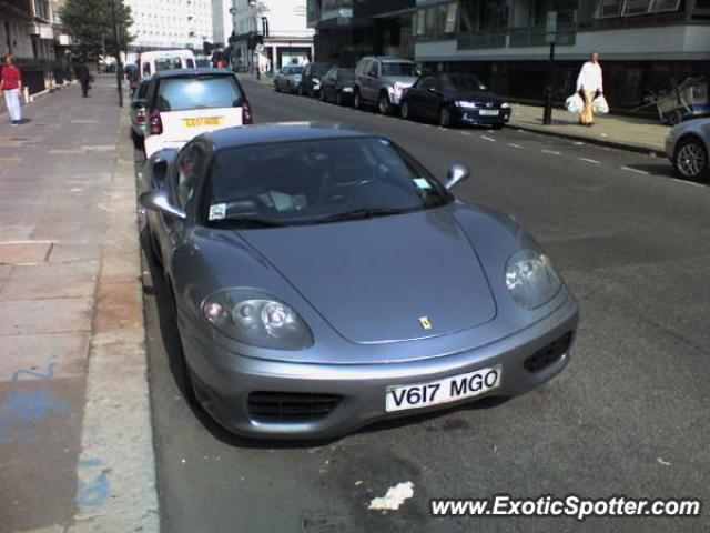 Ferrari 360 Modena spotted in London, United Kingdom