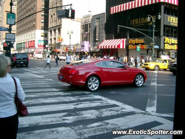 Bentley Continental spotted in New York, New York