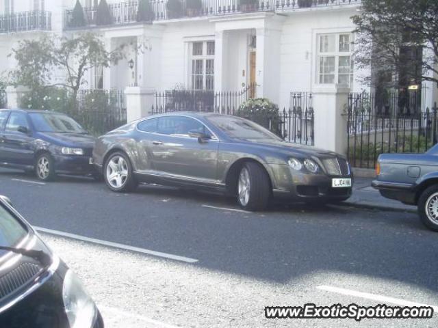 Bentley Continental spotted in South Kensington, United Kingdom