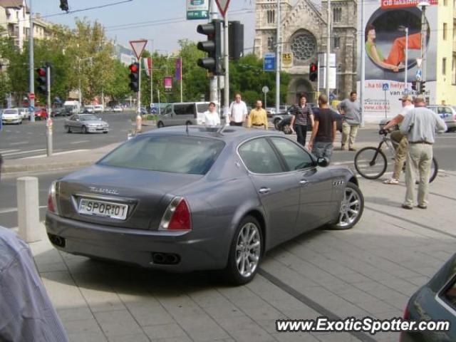 Maserati Quattroporte spotted in Budapest, Hungary