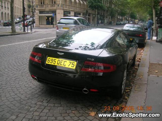 Aston Martin DB9 spotted in Paris, France