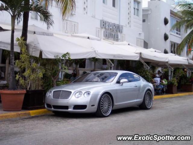 Bentley Continental spotted in South Beach, Florida