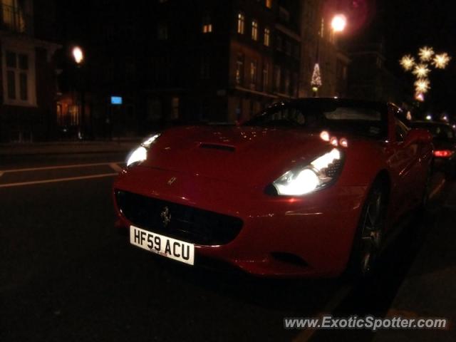 Ferrari California spotted in London, United Kingdom