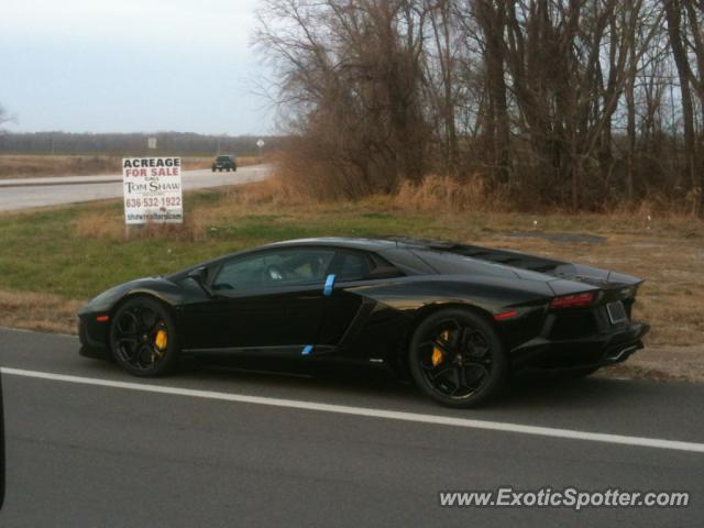 Lamborghini Aventador spotted in St. Louis, Missouri