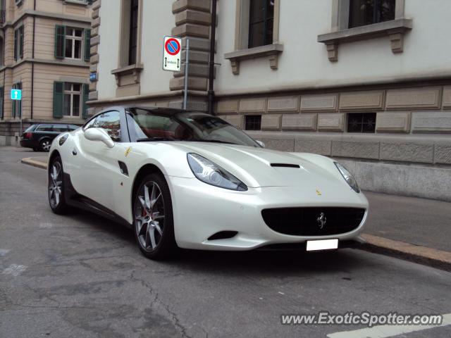 Ferrari California spotted in Zurich, Switzerland