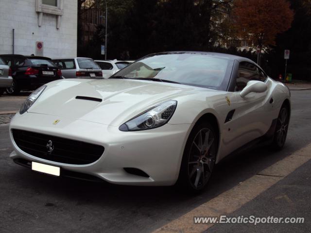 Ferrari California spotted in Zurich, Switzerland