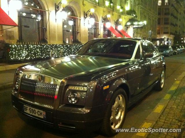 Rolls Royce Phantom spotted in Paris, France