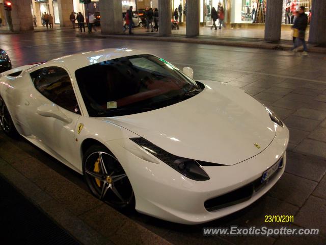 Ferrari 458 Italia spotted in Turin, Italy