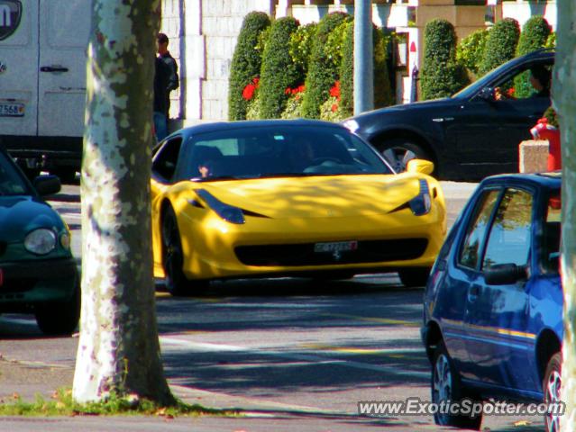 Ferrari 458 Italia spotted in Geneva, Switzerland